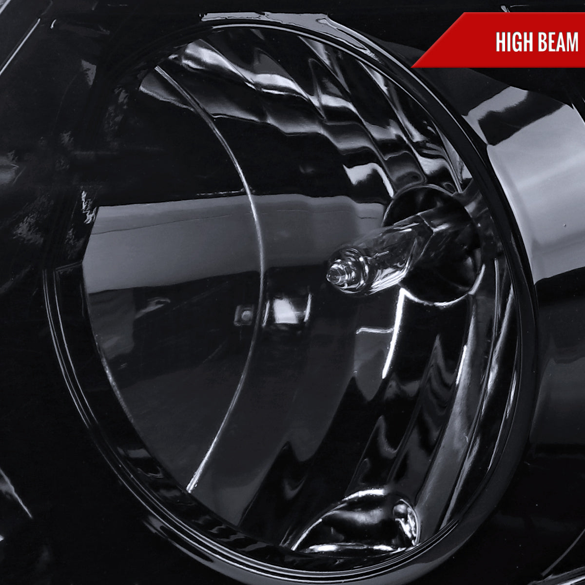 1997-2004 Ford F-150 / 1997-2002 Expedition LED C-Bar Projector Headlights (Glossy Black Housing/Smoked Lens)