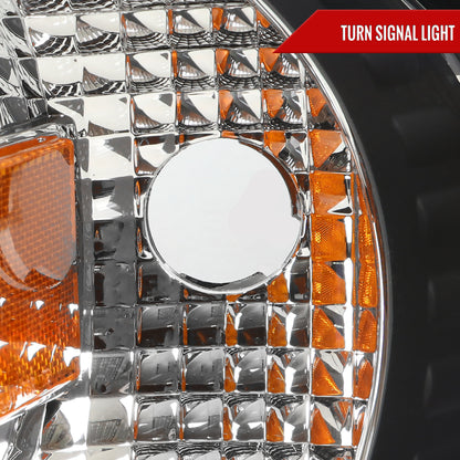 1997-2004 Ford F-150 / 1997-2002 Expedition LED C-Bar Projector Headlights (Black Housing/Clear Lens)