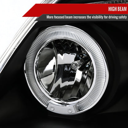 1997-2004 Ford F-150 / 1997-2002 Expedition Dual Halo Projector Headlights (Matte Black Housing/Clear Lens)