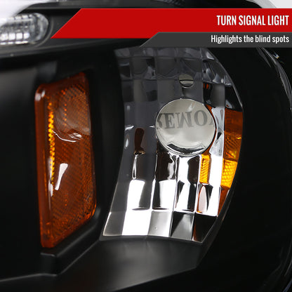 1997-2004 Ford F-150 / 1997-2002 Expedition Dual Halo Projector Headlights (Matte Black Housing/Clear Lens)