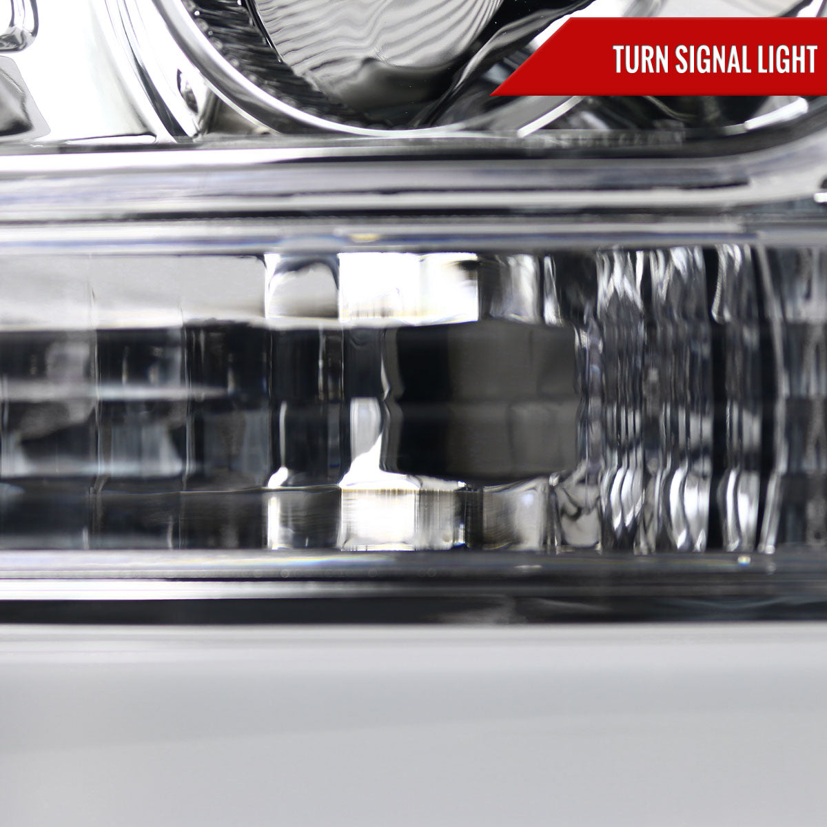 2011-2016 F-250/F-350/F-450/F-550 LED C-Bar Projector Headlights (Chrome Housing/Clear Lens)
