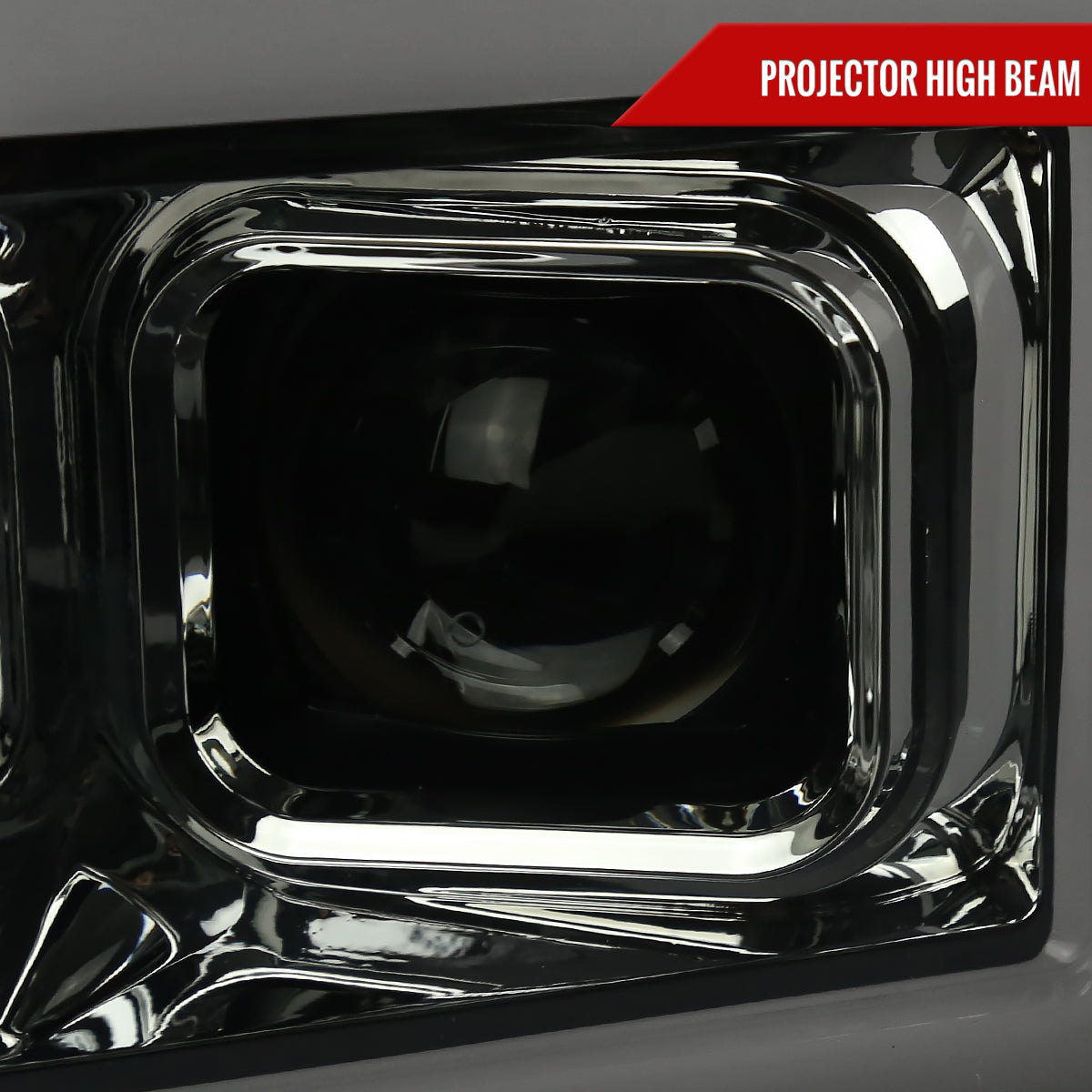 2017-2019 Ford F-250 F-350 F-450 F-550 LED C-Bar Projector Headlights w/ Switchback Sequential Turn Signals (Chrome Housing/Smoked Lens)