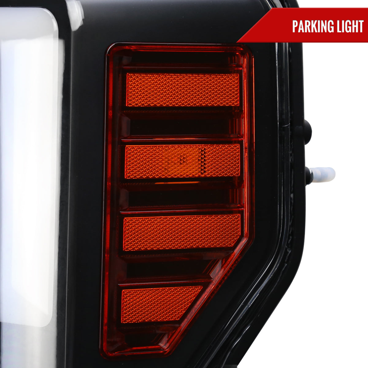 2017-2019 Ford F-250 F-350 F-450 F-550 LED C-Bar Projector Headlights w/ Switchback Sequential Turn Signals (Black Housing/Clear Lens)