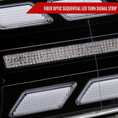 2007-2014 Toyota FJ Cruiser Switchback Sequential Turn Signal Animated LED Bar Projector Headlights (Matte Black Housing/Clear Lens)