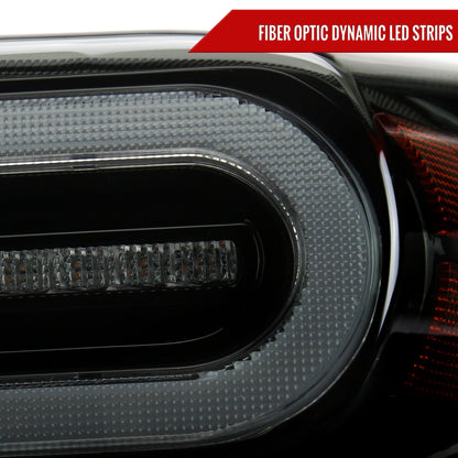 2007-2014 Toyota FJ Cruiser Switchback Sequential Turn Signal Animated LED Bar Projector Headlights (Matte Black Housing/Smoked Lens)