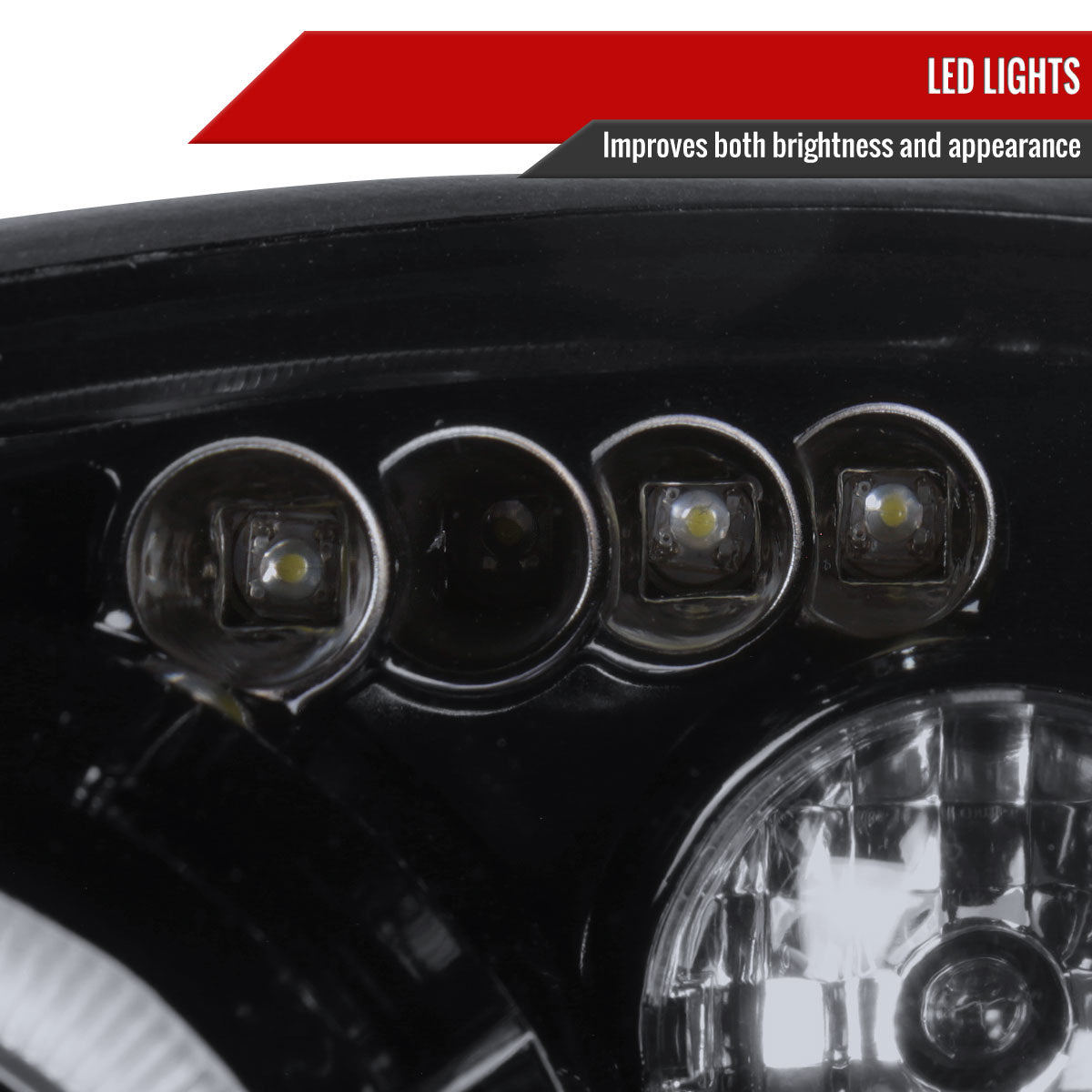 2000-2004 Ford Focus Dual Halo Projector Headlights (Glossy Black Housing/Smoked Lens)