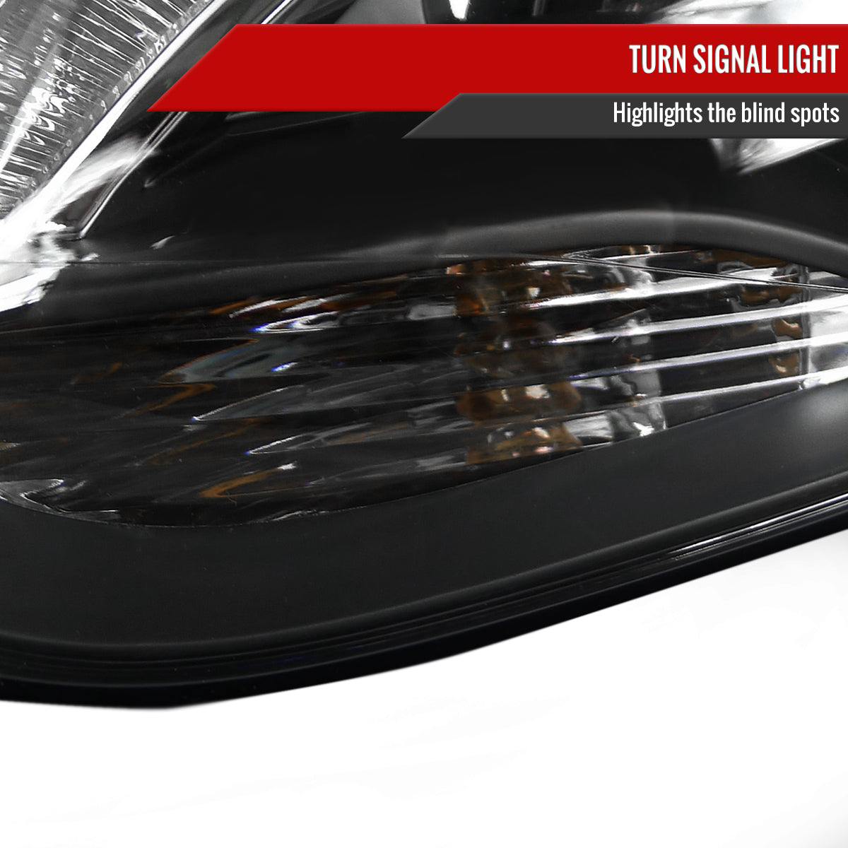 2012-2014 Ford Focus Halo Projector Headlights w/ LED Light Strip (Matte Black Housing/Clear Lens)