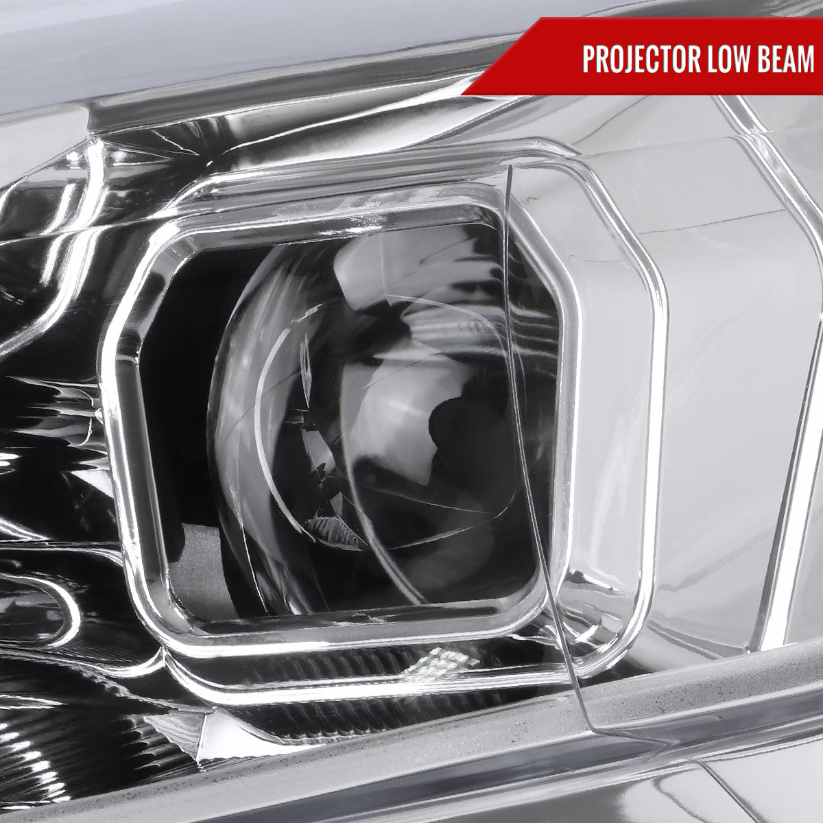2015-2018 Ford Focus LED Sequential Signal Projector Headlights (Chrome Housing/Clear Lens)