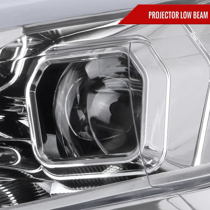 2015-2018 Ford Focus LED Sequential Signal Projector Headlights (Chrome Housing/Clear Lens)