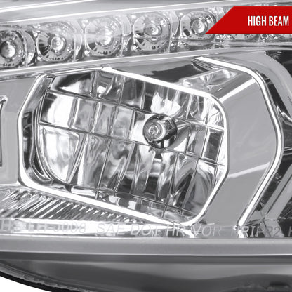 2015-2018 Ford Focus LED Sequential Signal Projector Headlights (Chrome Housing/Clear Lens)