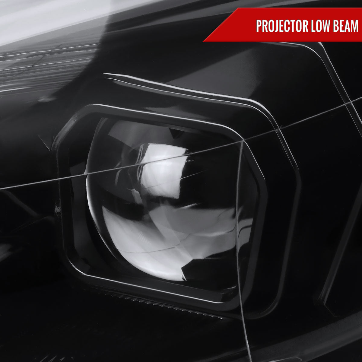 2015-2018 Ford Focus LED Sequential Signal Projector Headlights (Jet Black Housing/Clear Lens)