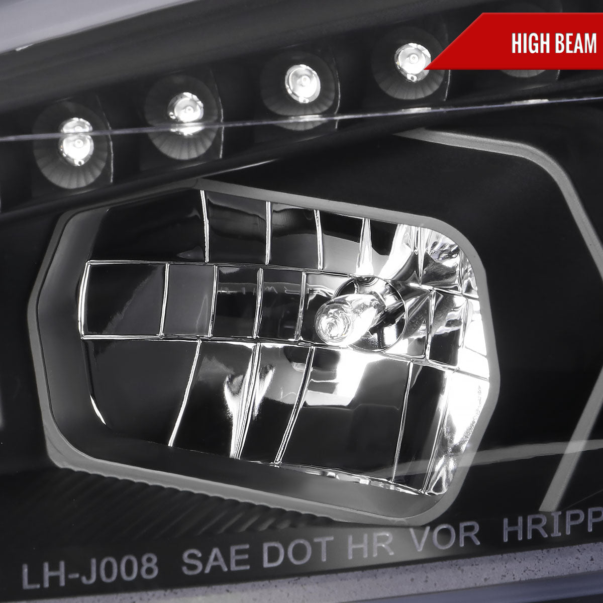2015-2018 Ford Focus LED Sequential Signal Projector Headlights (Matte Black Housing/Clear Lens)