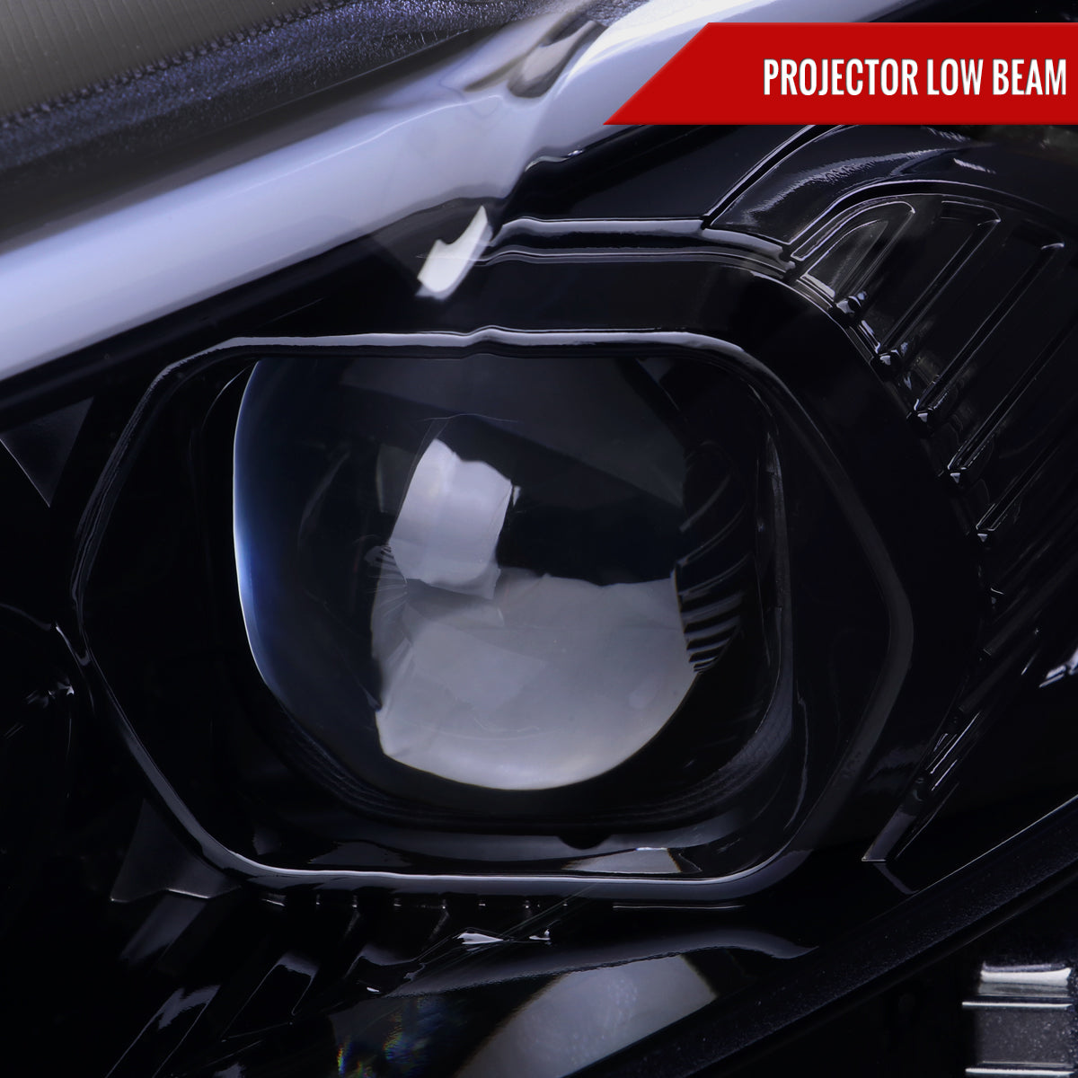 2013-2016 Ford Fusion Switchback Sequential Turn Signal Projector Headlights (Glossy Black Housing/Smoked Lens)