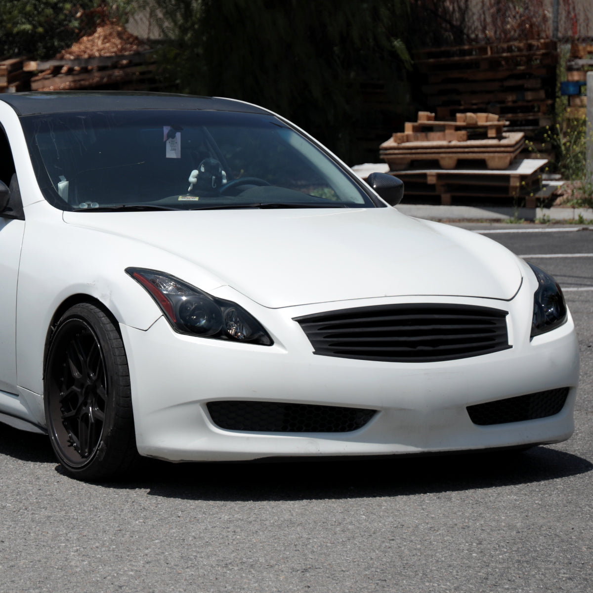 2008-2013 Infiniti G37/2014-2015 Q60 2 Door Coupe/Convertible Factory Style Projector Headlights (Matte Black Housing/Smoked Lens)