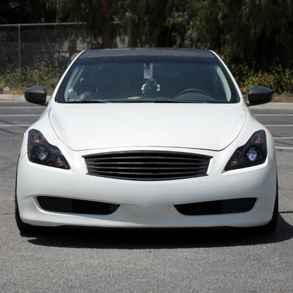 2008-2013 Infiniti G37/2014-2015 Q60 2 Door Coupe/Convertible Factory Style Projector Headlights (Matte Black Housing/Smoked Lens)