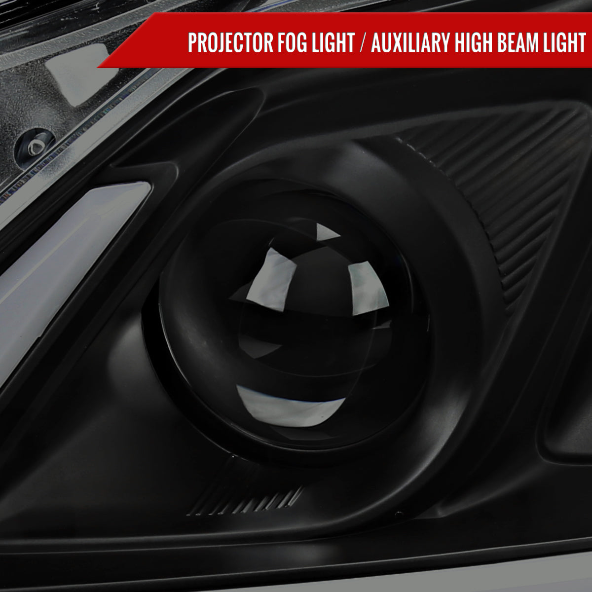 2008-2013 Infiniti G37/2014-2015 Q60 Coupe/Convertible Sequential Switchback LED Turn Signal Projector Headlights (Matte Black Housing/Smoked Lens)