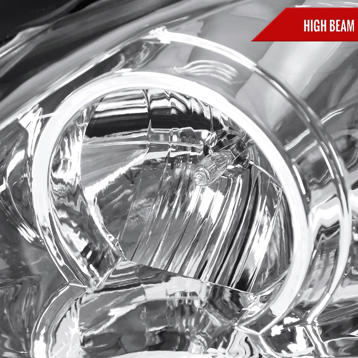 2005-2010 Pontiac G6 Projector Headlights w/ LED Light Strip (Chrome Housing/Clear Lens)