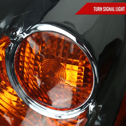 2005-2010 Pontiac G6 Projector Headlights w/ LED Light Strip (Chrome Housing/Smoked Lens)