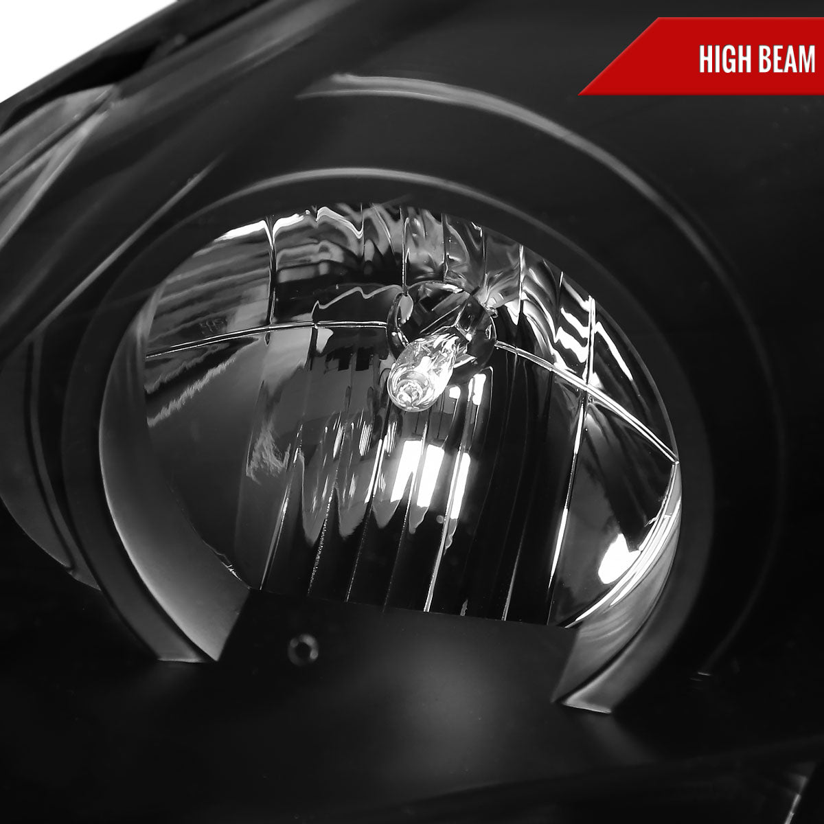 2005-2010 Pontiac G6 Projector Headlights w/ LED Light Strip (Matte Black Housing/Clear Lens)