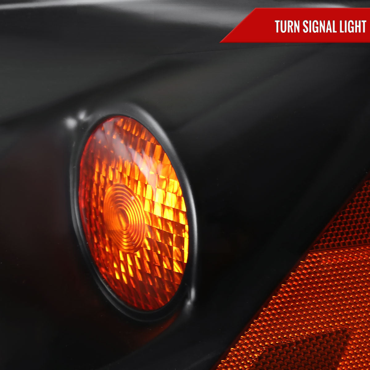 2005-2010 Pontiac G6 Projector Headlights w/ LED Light Strip (Matte Black Housing/Clear Lens)