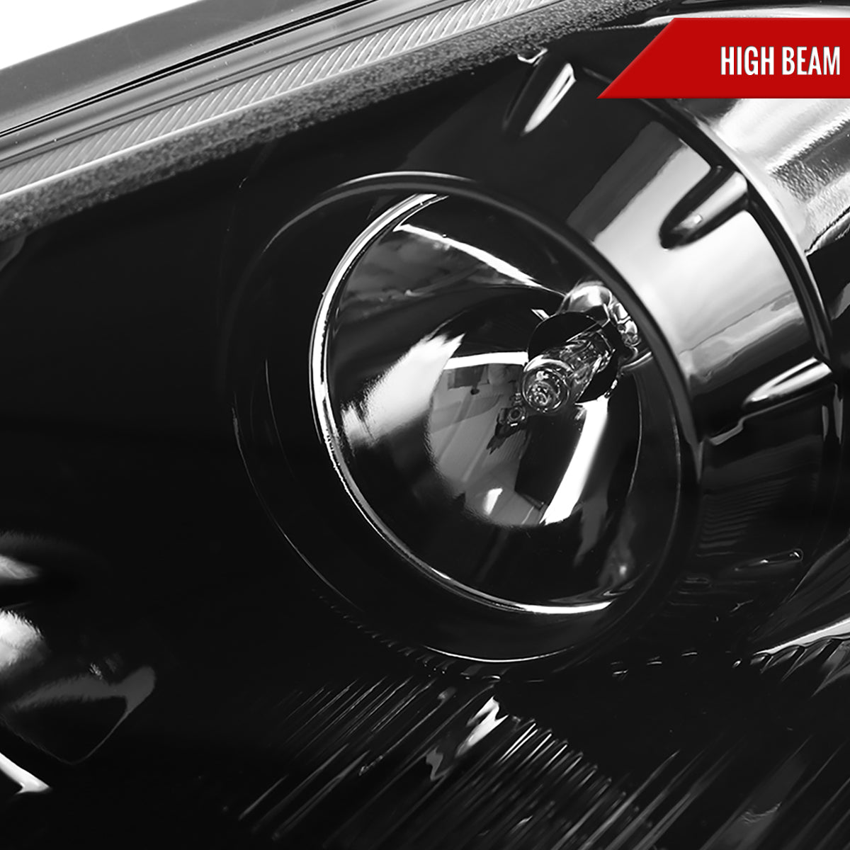 2010-2012 Hyundai Genesis Coupe Projector Headlights w/ SMD LED Light Strip (Jet Black Housing/Clear Lens)