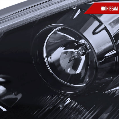 2010-2012 Hyundai Genesis Coupe R8 Style LED Strip Projector Headlights (Glossy Black Housing/Smoked Lens)