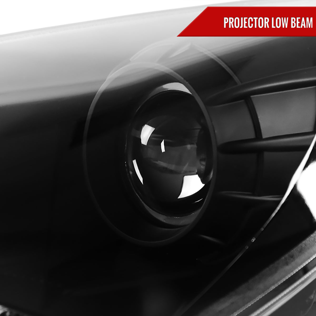 2010-2012 Hyundai Genesis Coupe Projector Headlights w/ SMD LED Light Strip (Matte Black Housing/Clear Lens)