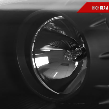 2010-2012 Hyundai Genesis Coupe Projector Headlights w/ SMD LED Light Strip (Matte Black Housing/Clear Lens)