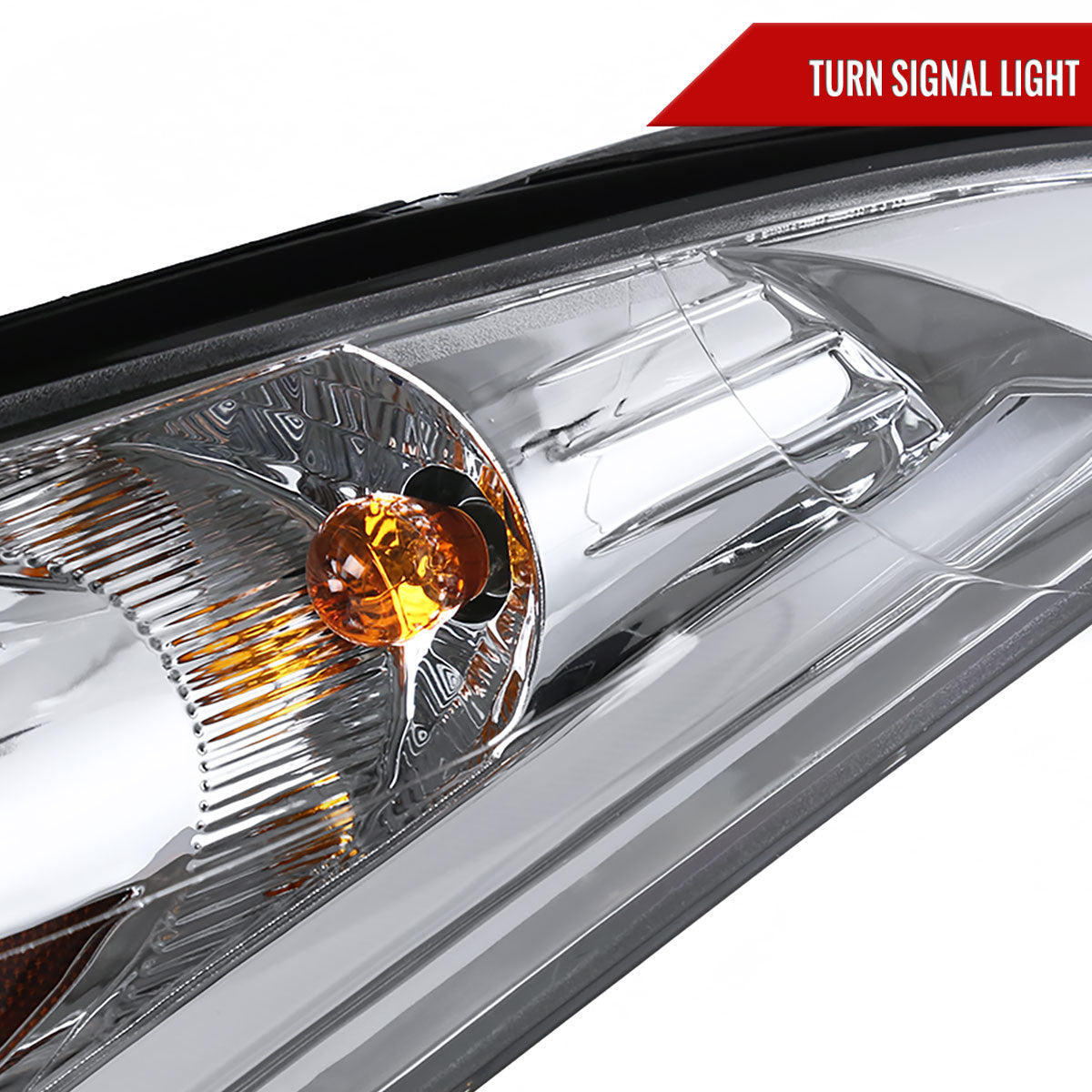 2011-2013 Hyundai Elantra LED Bar Projector Headlights (Chrome Housing/Clear Lens)