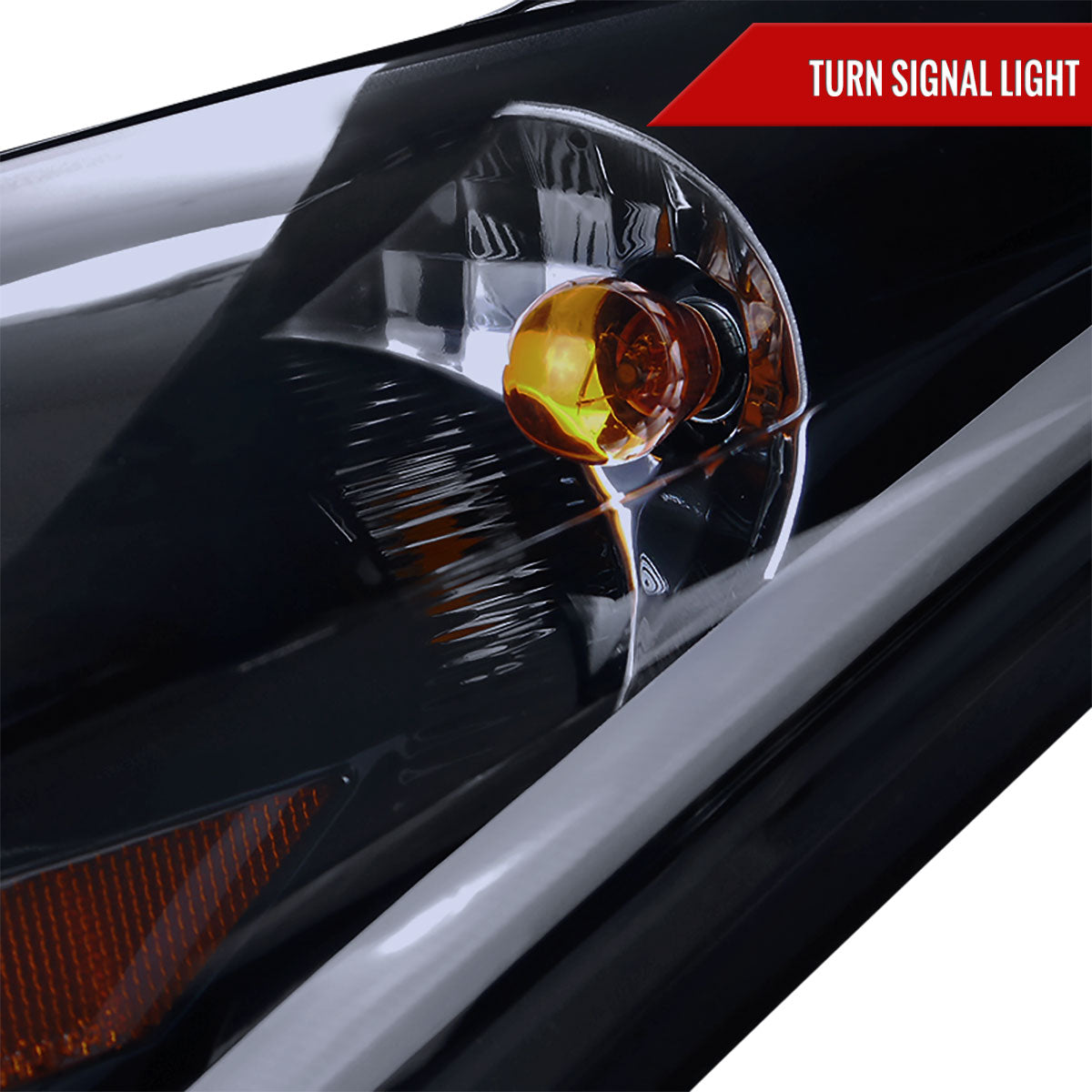 2011-2013 Hyundai Elantra Projector Headlights w/ LED Bar (Glossy Black Housing/Smoked Lens)