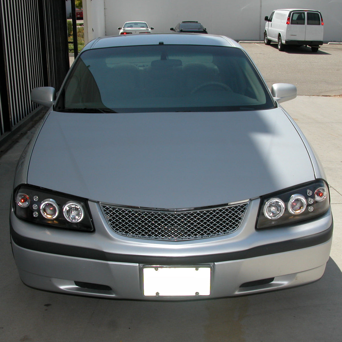 2000-2005 Chevrolet Impala Dual Halo Projector Headlights (Matte Black Housing/Clear Lens)