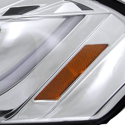 2006-2013 Chevrolet Impala / 2014-2015 Impala Limited / 2006-2007 Monte Carlo LED Bar Projector Headlights (Chrome Housing/Clear Lens)