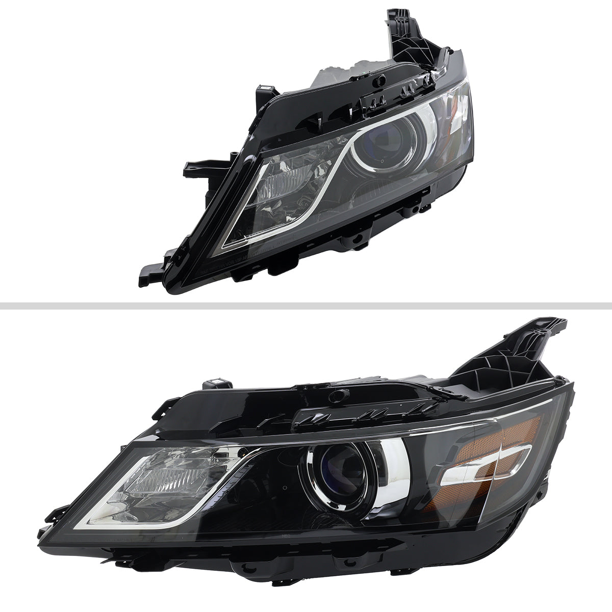 2014-2020 Chevy Impala Factory Style Projector Headlights - Driver Side (Jet Black Housing / Clear Lens)