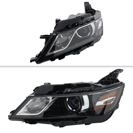 2014-2020 Chevy Impala Factory Style Projector Headlights - Driver Side (Jet Black Housing / Clear Lens)