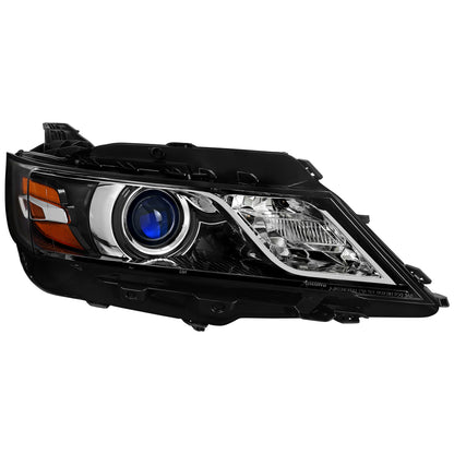 2014-2020 Chevy Impala Factory Style Projector Headlight - Passenger Side (Jet Black Housing / Clear Lens)