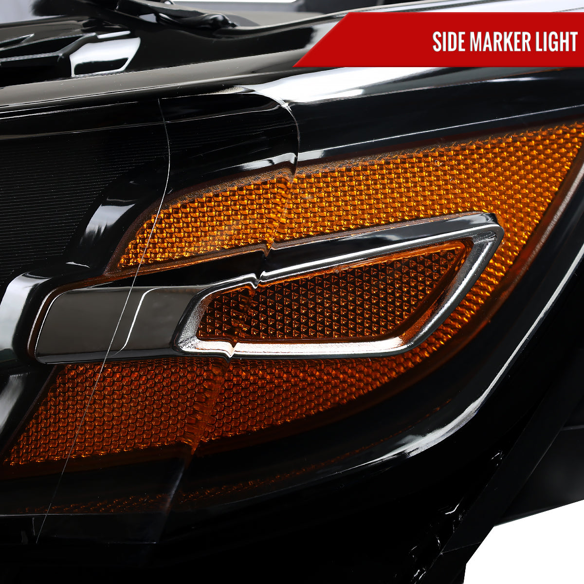 2014-2020 Chevy Impala Factory Style Projector Headlights (Jet Black Housing / Clear Lens)