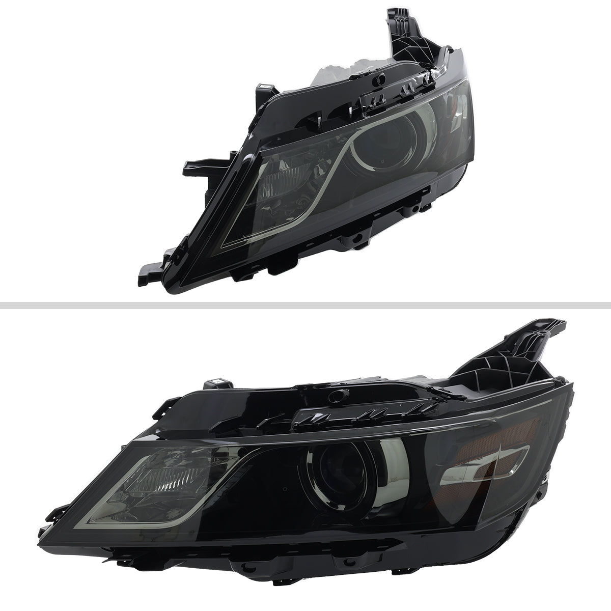2014-2020 Chevy Impala Factory Style Projector Headlights (Glossy Black Housing / Smoked Lens)