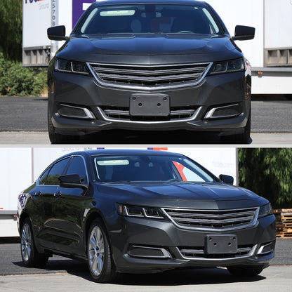 2014-2020 Chevy Impala LED DRL Sequential Project Headlights (Black Housing / Smoked Lens)