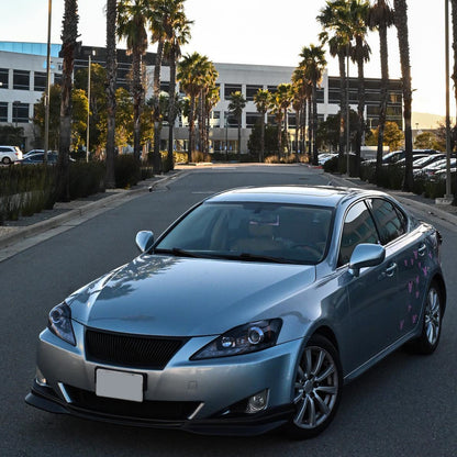 2006-2010 Lexus IS250/IS350 SMD LED Light Strip Projector Headlights w/ Sequential Turn Signals (Glossy Black Housing/Smoked Lens)