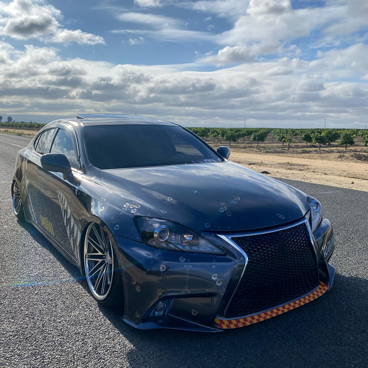 2006-2010 Lexus IS250/IS350 SMD LED Light Strip Projector Headlights w/ Sequential Turn Signals (Glossy Black Housing/Smoked Lens)