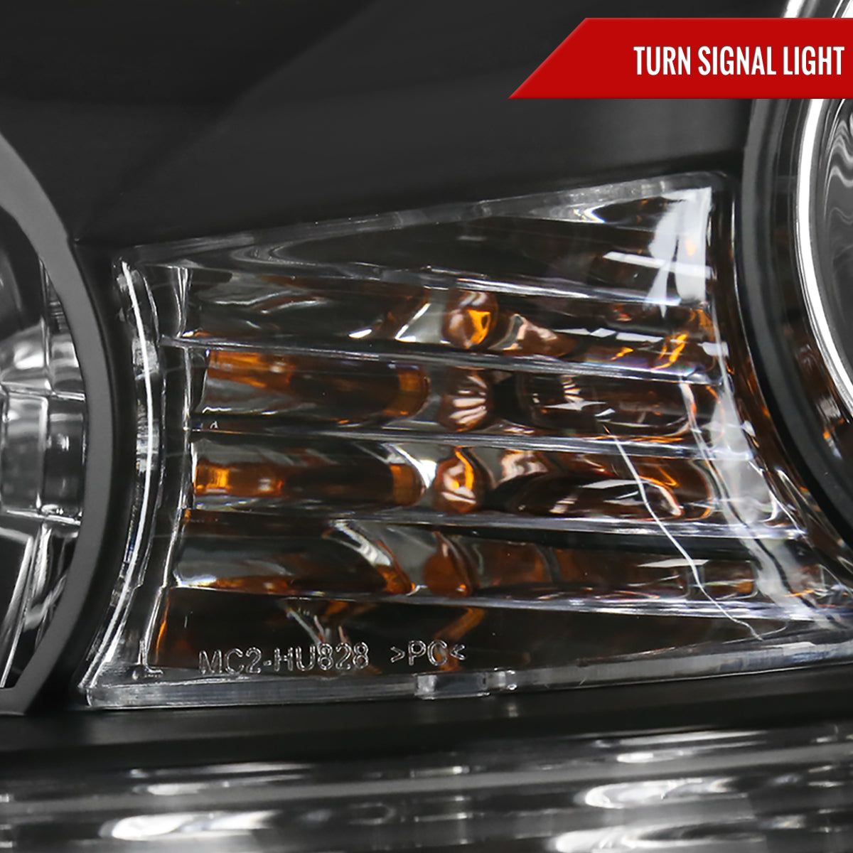 2006-2010 Lexus IS250/IS350 SMD LED Light Strip Projector Headlights w/ LED Turn Signal Lights (Matte Black Housing/Clear Lens)