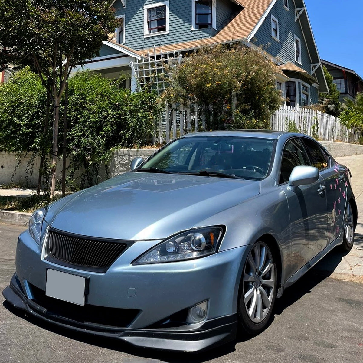 2006-2010 Lexus IS250/IS350 SMD LED Light Strip Projector Headlights w/ LED Turn Signal Lights (Matte Black Housing/Clear Lens)