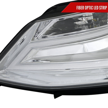 2011-2018 Volkswagen Jetta MK6 LED Bar Projector Headlights (Chrome Housing/Clear Lens)
