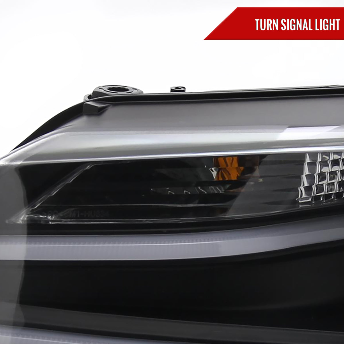 2011-2018 Volkswagen Jetta MK6 LED Bar Projector Headlights (Matte Black Housing/Clear Lens)
