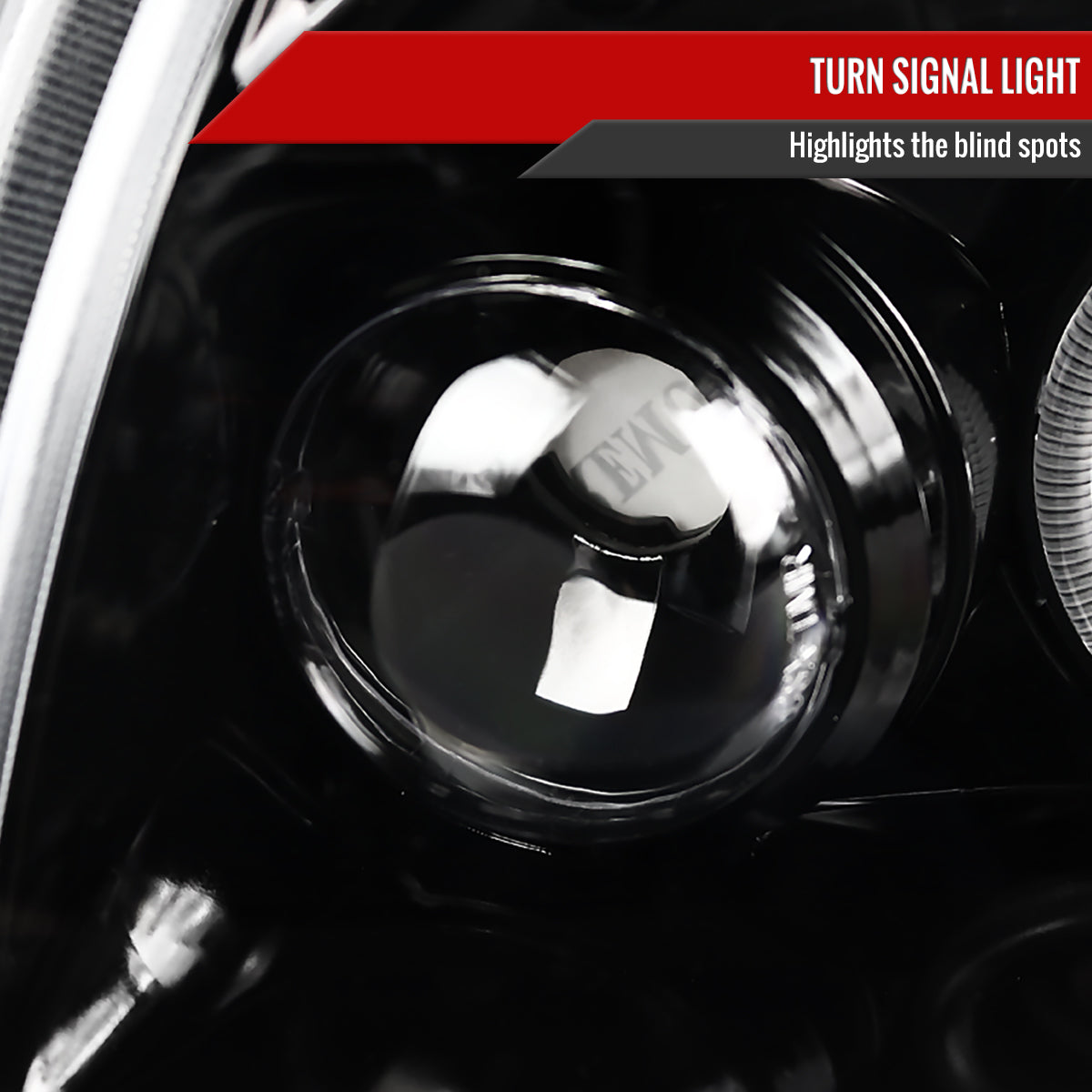 2005-2007 Dodge Magnum Dual Halo Projector Headlights (Jet Black Housing/Clear Lens)
