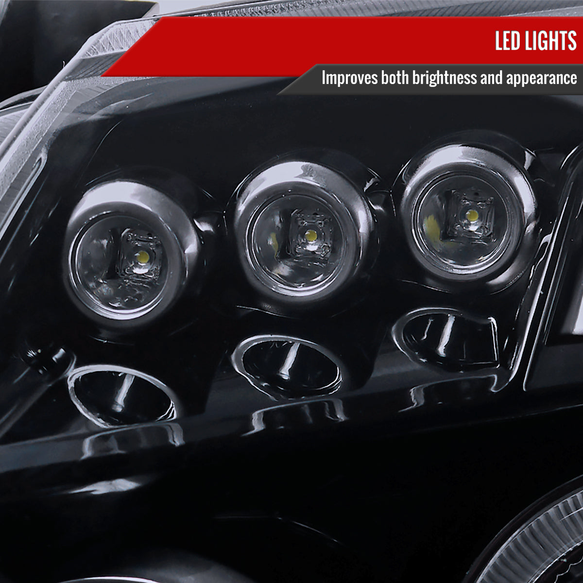 2005-2007 Dodge Magnum Dual Halo Projector Headlights (Glossy Black Housing/Smoked Lens)