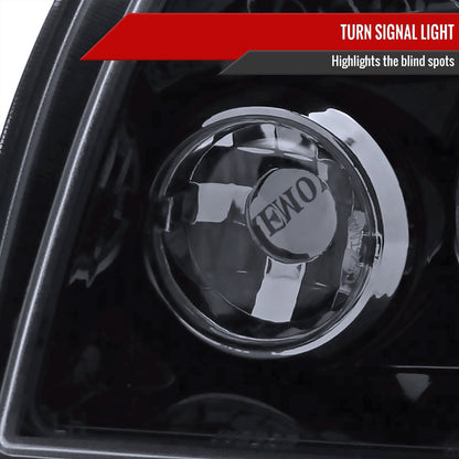 2005-2007 Dodge Magnum Dual Halo Projector Headlights (Glossy Black Housing/Smoked Lens)