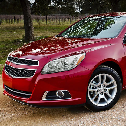 2013-2015 Chevrolet Malibu Projector Headlights w/ LED Light Strip (Chrome Housing/Clear Lens)