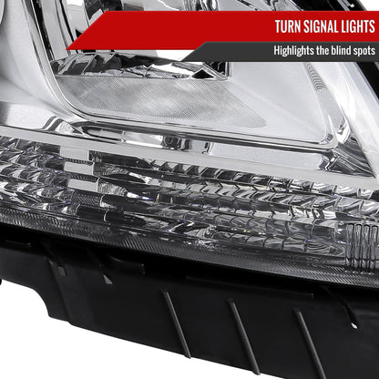 2013-2015 Chevrolet Malibu / 2016 Malibu Limited Clear Lens Projector Headlight w/ Amber Reflector - Passenger Side Only