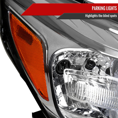 2013-2015 Chevrolet Malibu / 2016 Malibu Limited Clear Lens Projector Headlight w/ Amber Reflector - Passenger Side Only